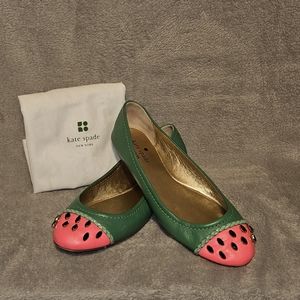 Kate Spade watermelon ballet flats